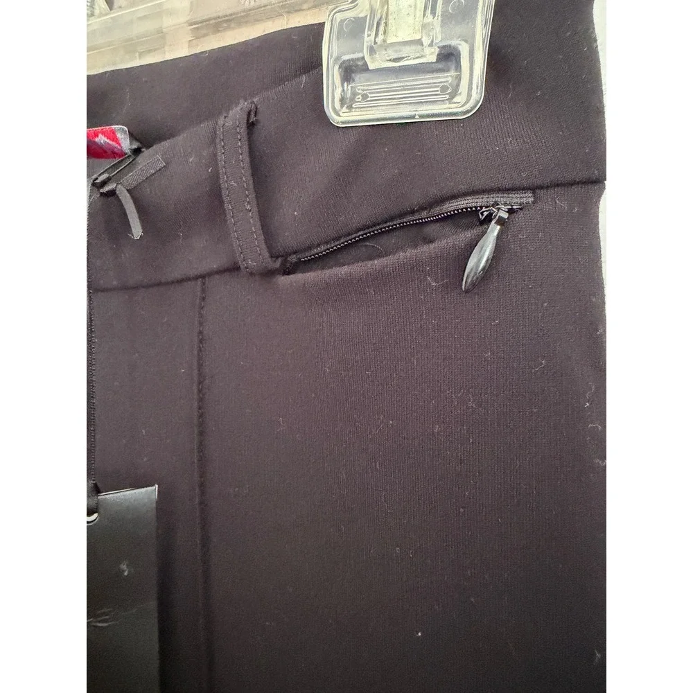 Karl Lagerfeld Paris x Carine Roitfeld‎ Black Pintuck Skinny Trousers Ankle Zip